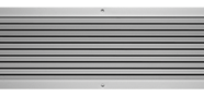 Rejillas de ventilación con marco plano - también indicada para disposición horizontal continua
